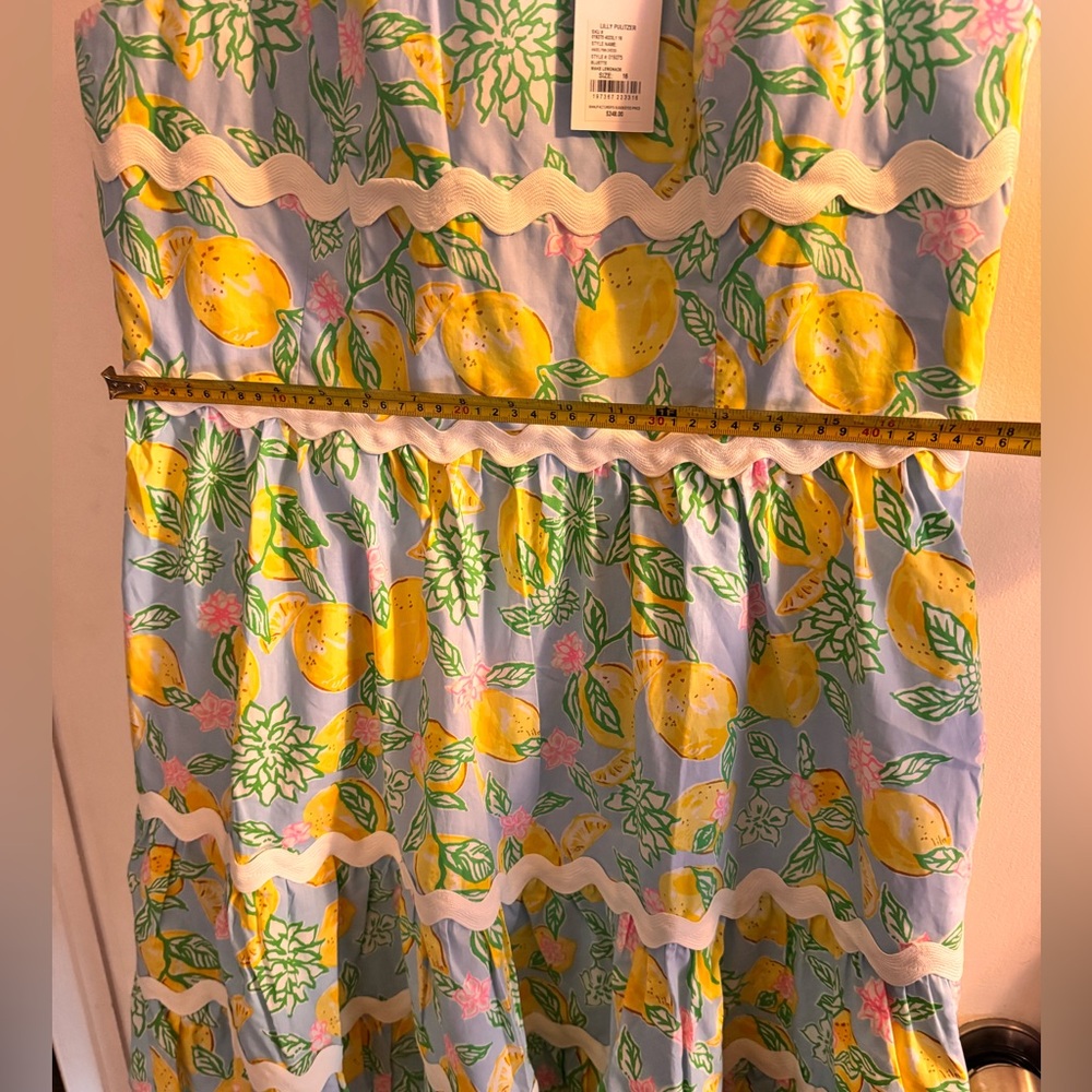 Lilly Pulitzer Angelynn Women's Size 16 Bluette Make Lemonade Dress NWT - Picture 10 of 11